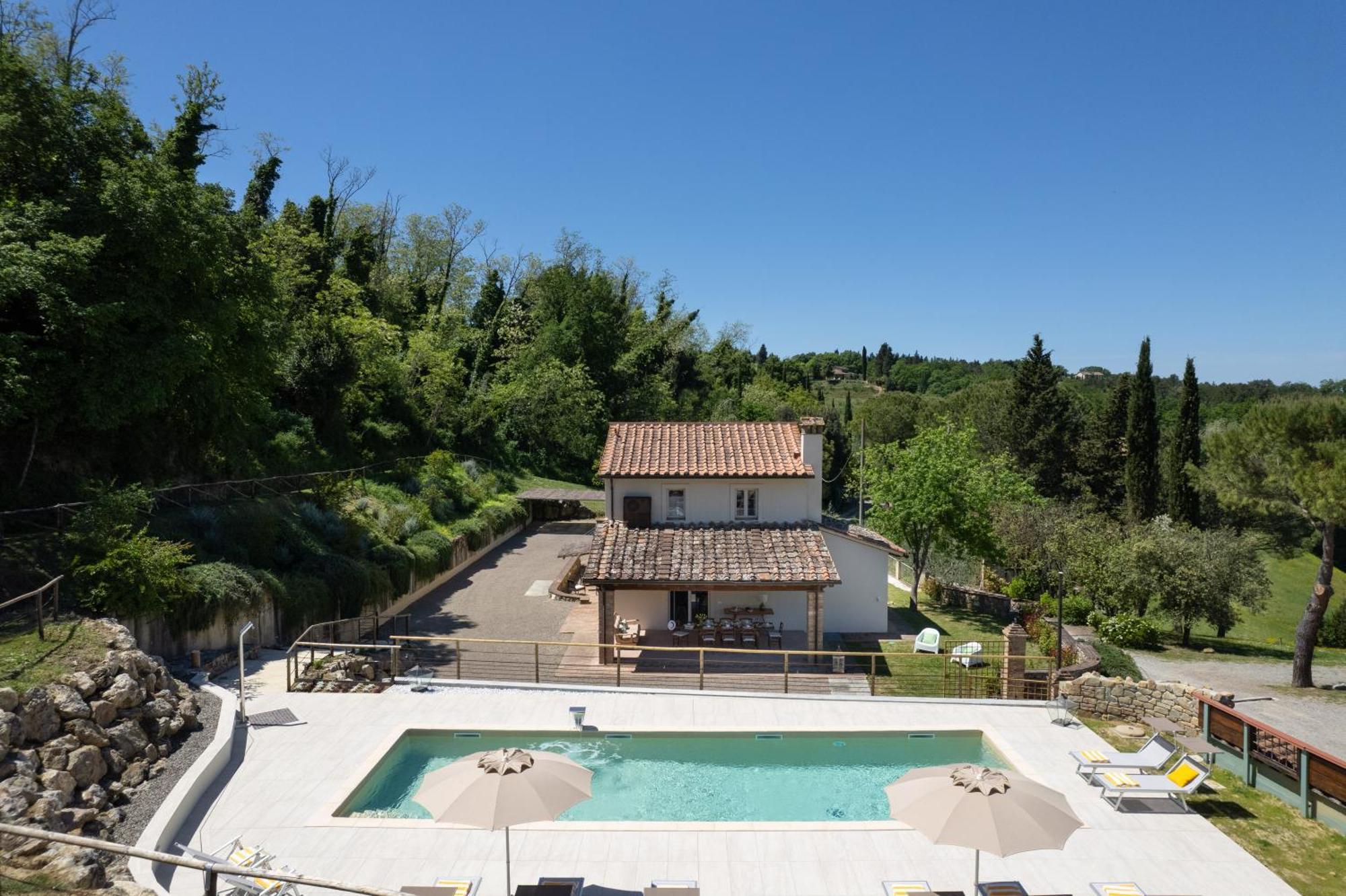 Villa Oliva - Pillo Holiday Villas Gambassi Terme Eksteriør billede
